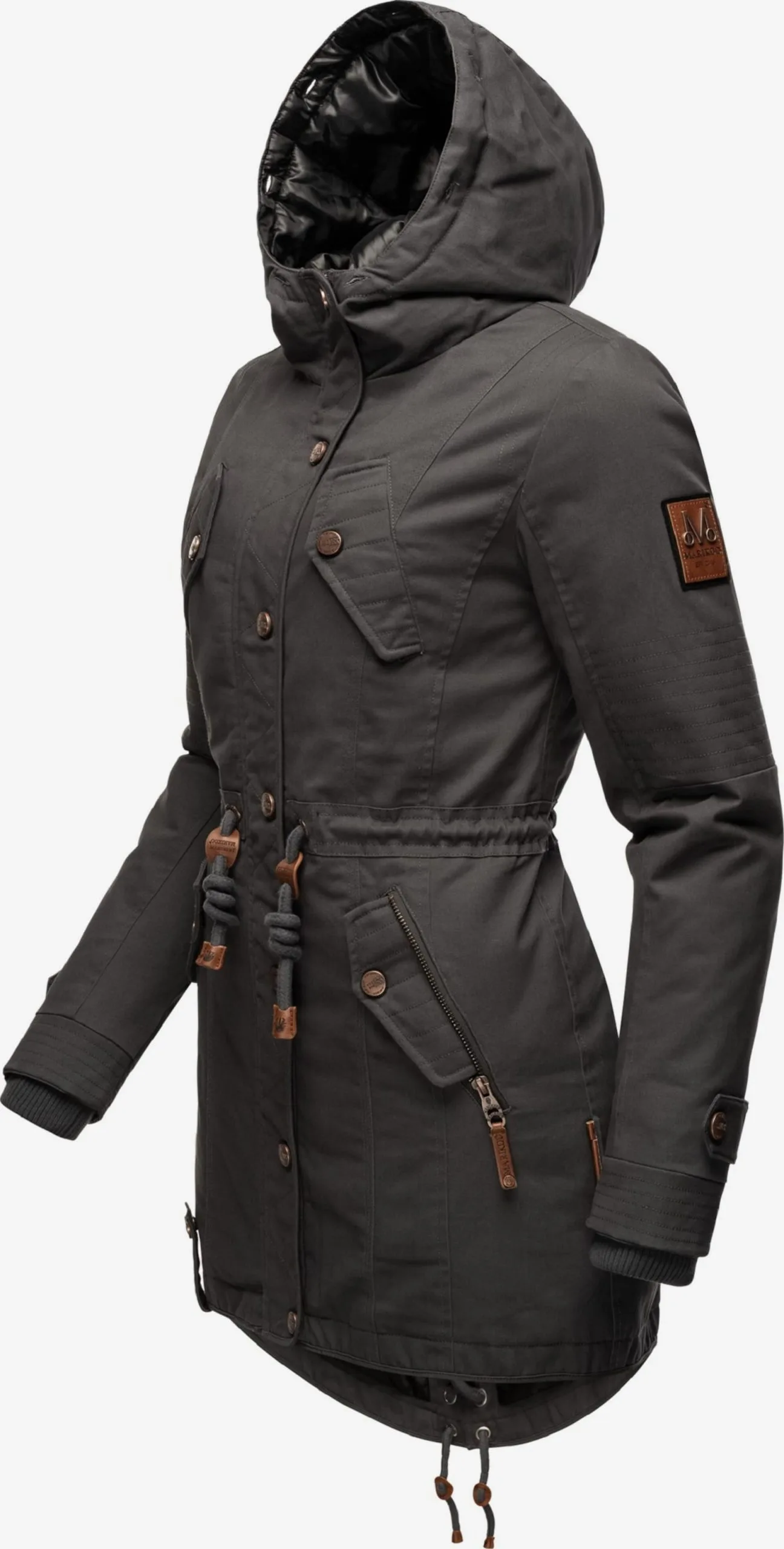 Marikoo Parkas Winterparka La Viva Prc Dames Antraciet 6 Marikoo Parkas Winterparka La Viva Prc Dames Antraciet - Afbeelding 4