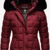 Marikoo Winterjassen Winterjas Qesraa Dames Kersrood