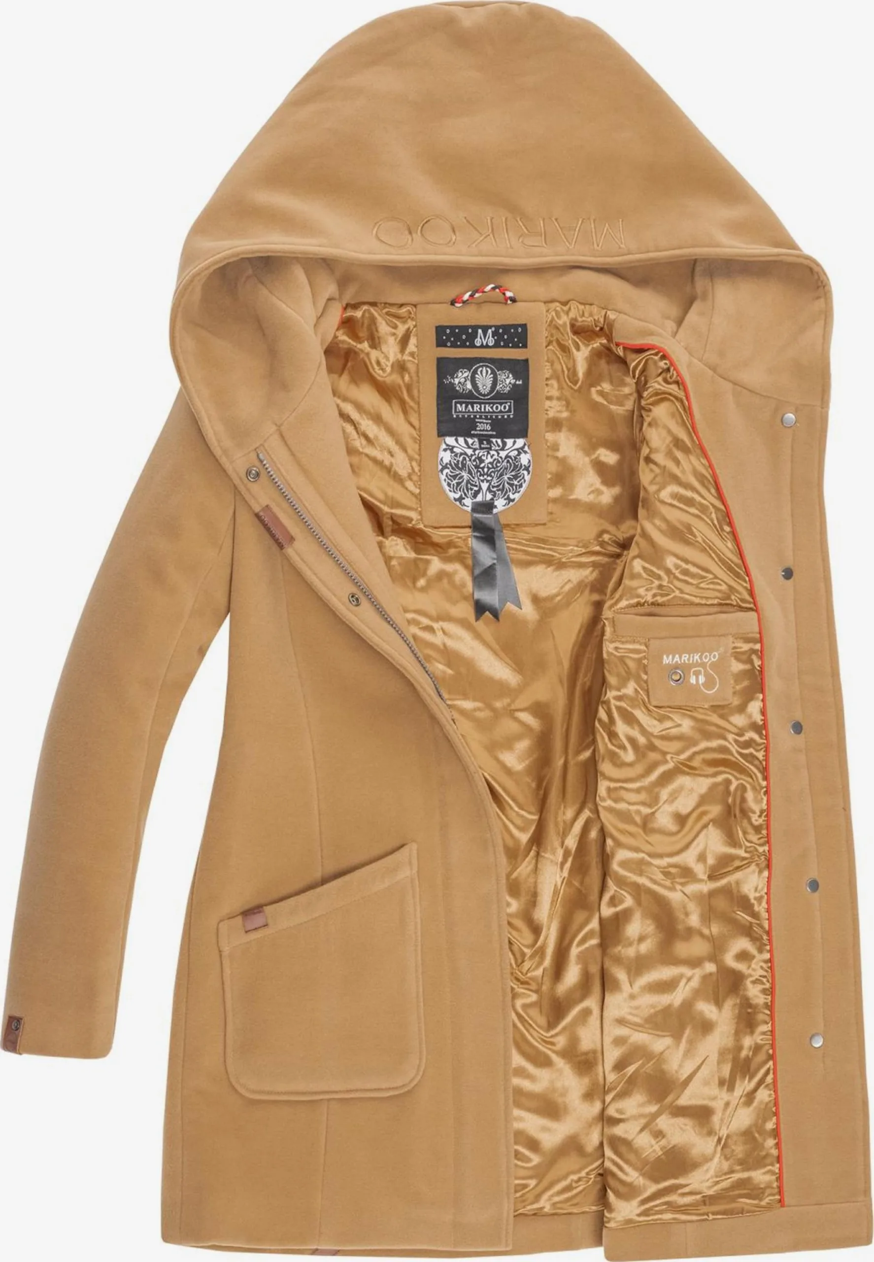 Marikoo Wintermantels Wintermantel Maikoo Dames Karamel 6 Marikoo Wintermantels Wintermantel Maikoo Dames Karamel - Afbeelding 4