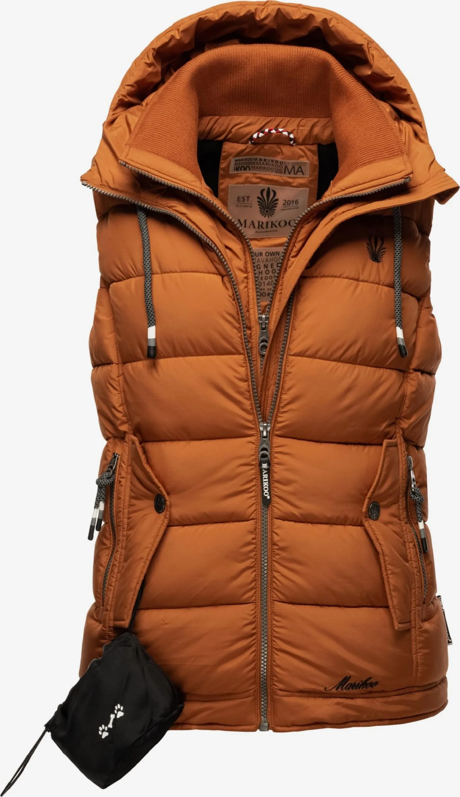 Marikoo Bodywarmers Bodywarmer Taisaa Dames Karamel 4 Marikoo Bodywarmers Bodywarmer Taisaa Dames Karamel - Afbeelding 2