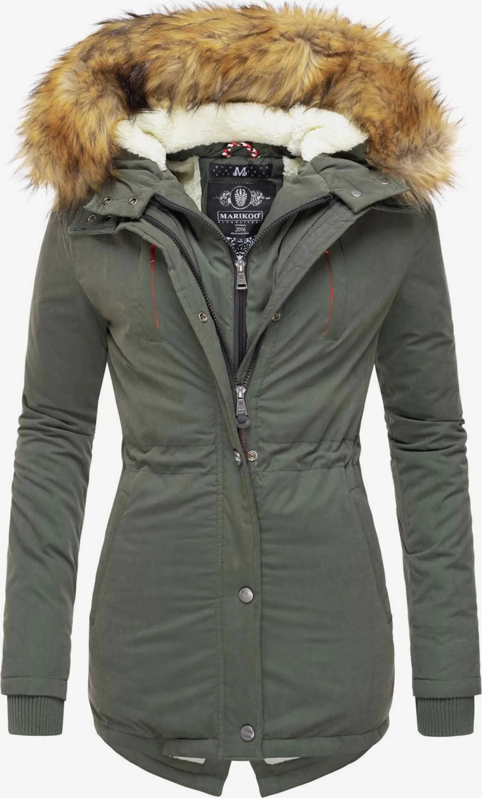 Marikoo Parkas Winterparka Akira Dames Olijfgroen 3 Marikoo Parkas Winterparka Akira Dames Olijfgroen