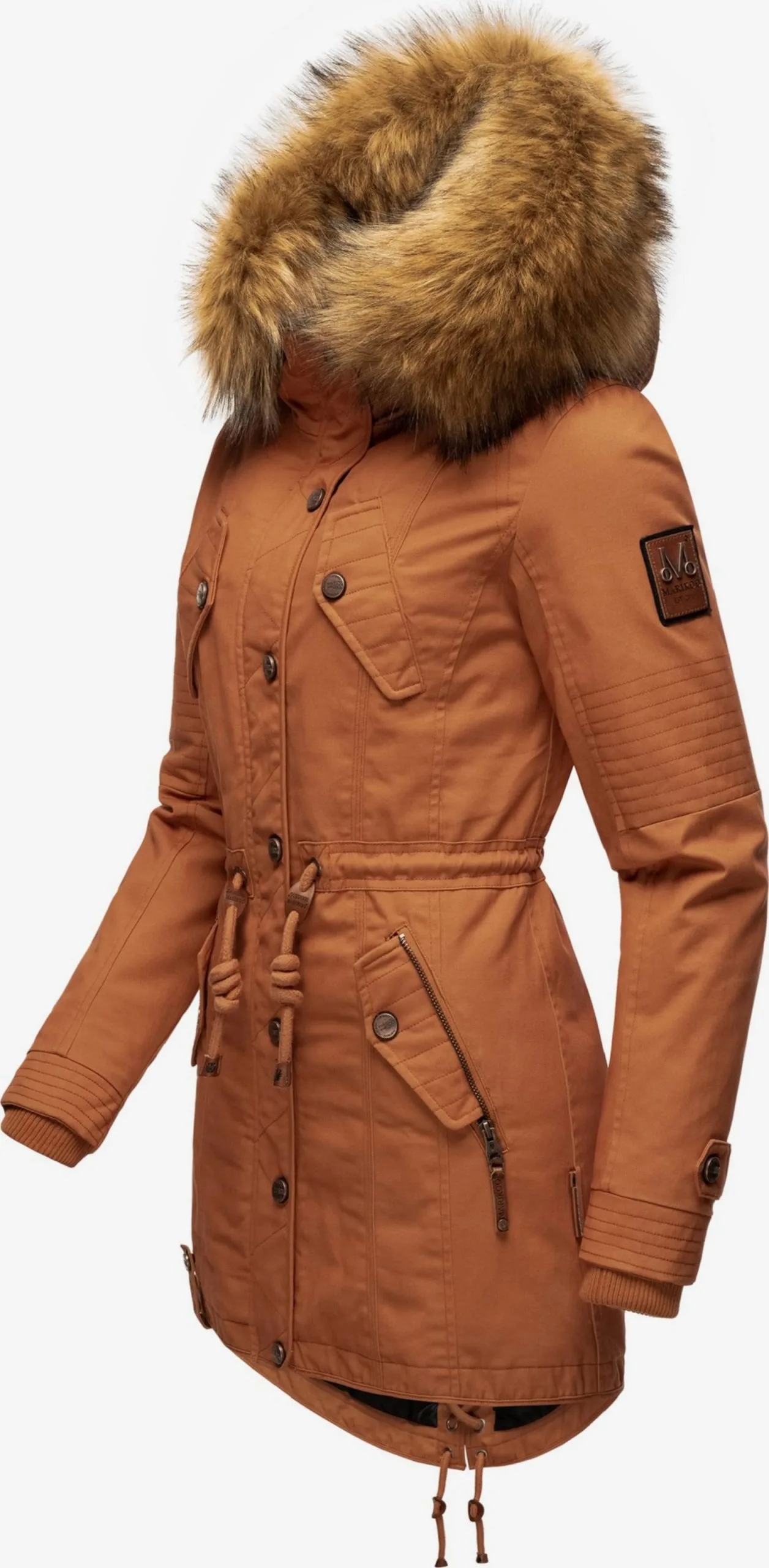 Marikoo Parkas Winterparka La Viva Dames Bruin 4 Marikoo Parkas Winterparka La Viva Dames Bruin - Afbeelding 2