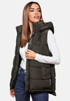 Marikoo Bodywarmers Bodywarmer Zarinaa Dames Donkergroen -Groot Warenhuis Marikoo 2258d88692fbbd45f9c216a528534b19