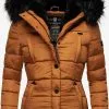 Marikoo Winterjassen Winterjas Lotusblüte Dames Cognac -Groot Warenhuis Marikoo 272c3c993441ee9e9ac208d39f20e5ac