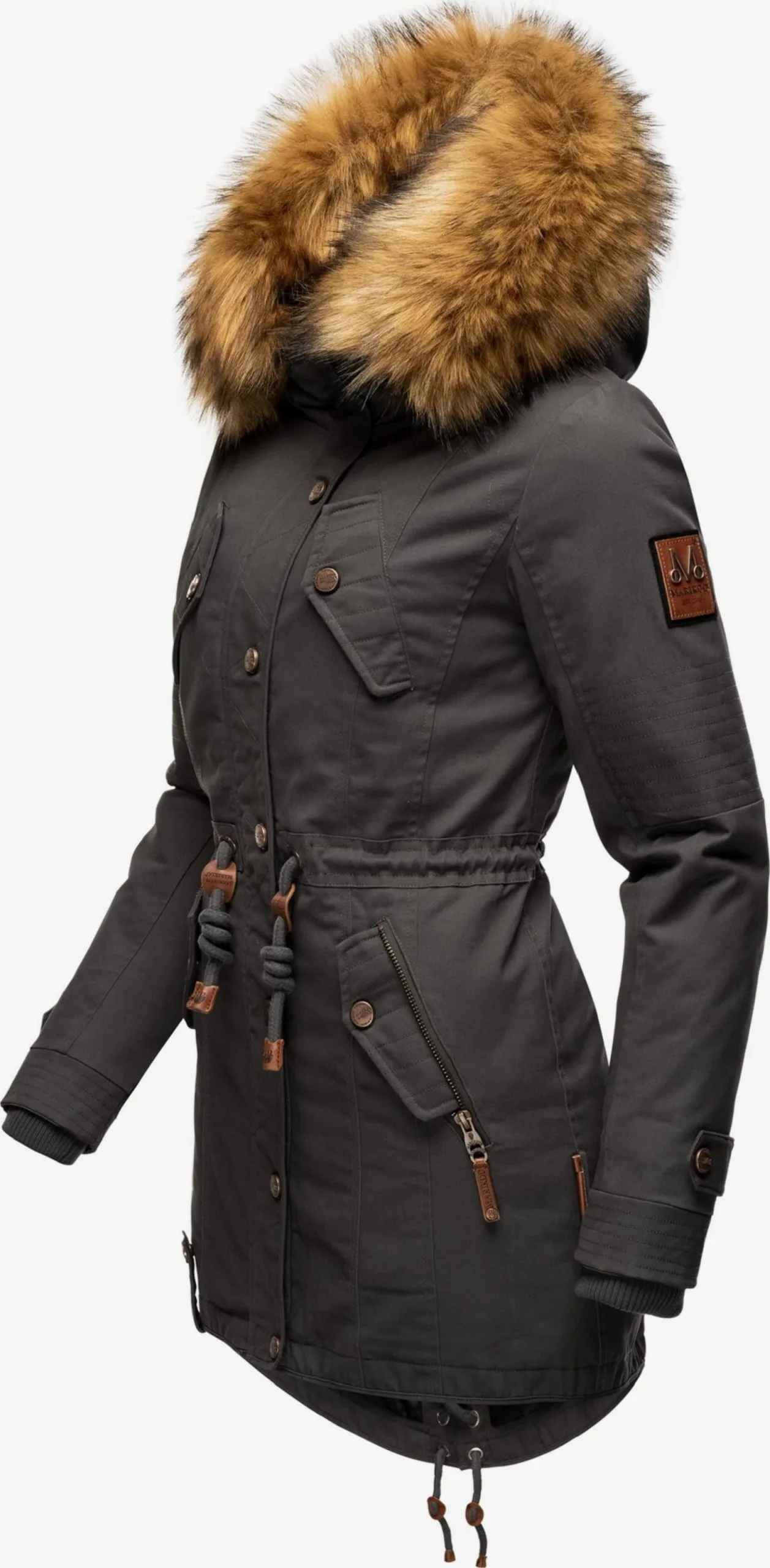 Marikoo Parkas Winterparka La Viva Prc Dames Antraciet 4 Marikoo Parkas Winterparka La Viva Prc Dames Antraciet - Afbeelding 2