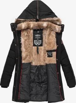 Marikoo Korte Mantels Wintermantel Dames Zwart -Groot Warenhuis Marikoo 3a76ff19317d13bcd2d1c68b52375d7d