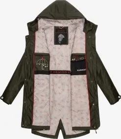 Marikoo Regenmantels Functionele Mantel Dames Olijfgroen -Groot Warenhuis Marikoo 3b3788df55b53379ecb29e26d1433fb8