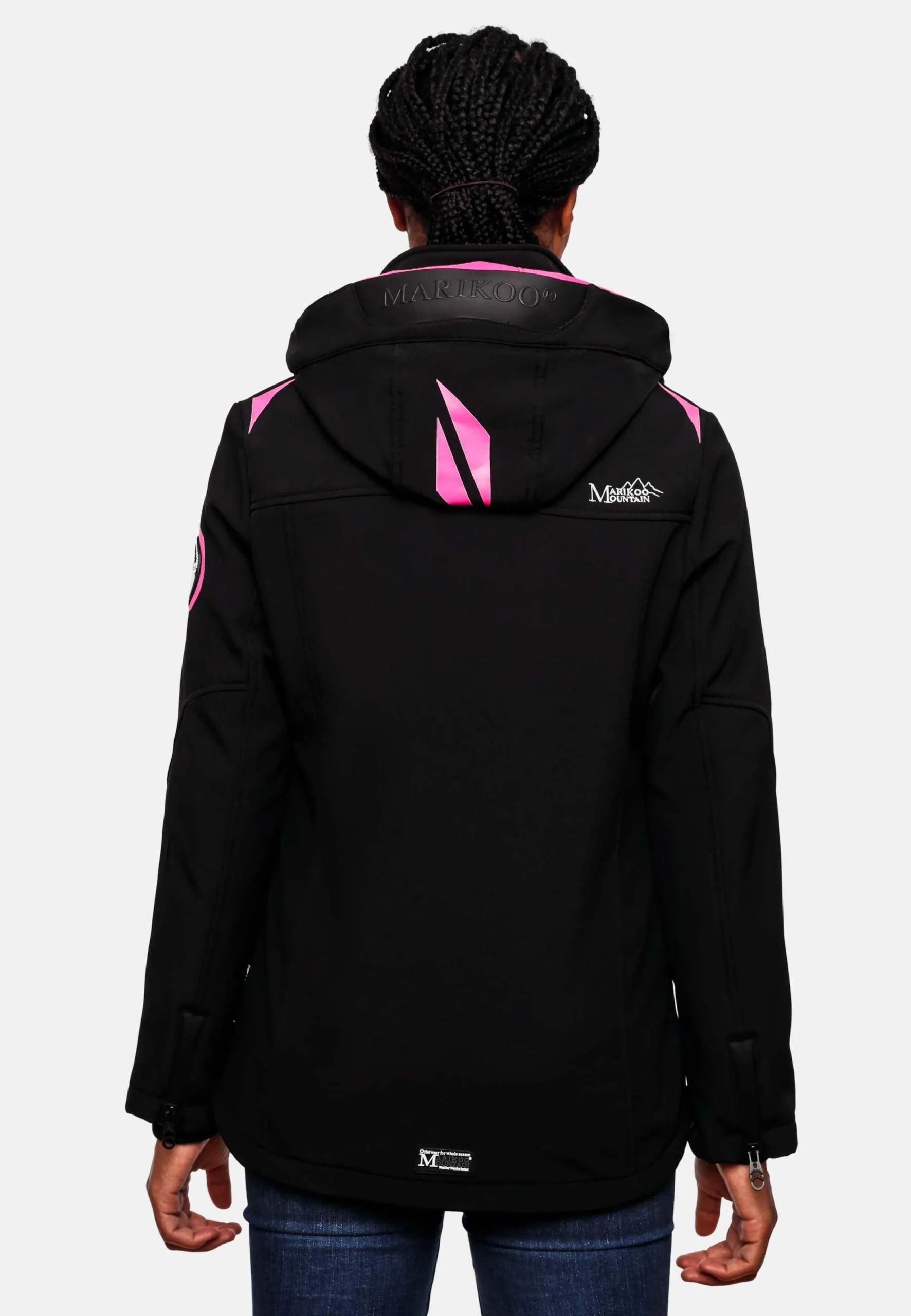 Marikoo Winterjassen Winterjas Dames Zwart 10 Marikoo Winterjassen Winterjas Dames Zwart - Afbeelding 8