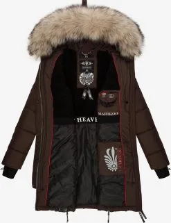 Marikoo Wintermantels Wintermantel Chaskaa Dames Mokka -Groot Warenhuis Marikoo 3fb4370576f71a98c1238af7b7f9ce28