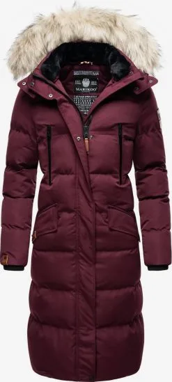 Marikoo Wintermantels Wintermantel Schneesternchen Dames Bordeaux