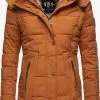 Marikoo Korte Mantels Wintermantel Dames Bruin -Groot Warenhuis Marikoo 421770a8e570478bf4d3fabb197a8994