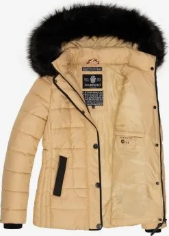 Marikoo Winterjassen Winterjas Unique Dames Beige -Groot Warenhuis Marikoo 4345a11490dd59d92dd88f398998a31a