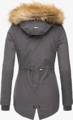 Marikoo Parkas Winterparka Akira Dames Antraciet -Groot Warenhuis Marikoo 440bae9a1c76a3d86400bbe94677a811
