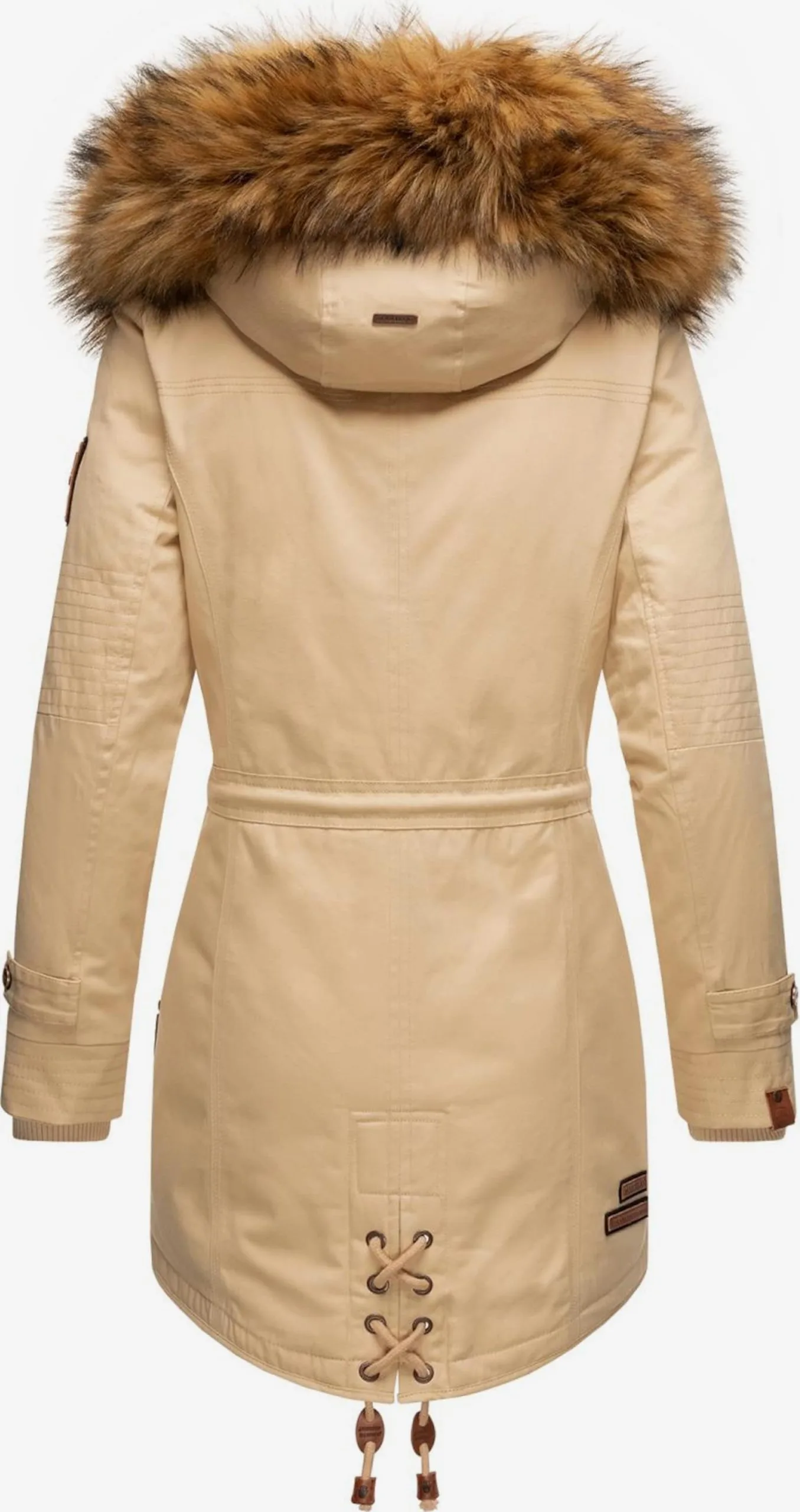 Marikoo Parkas Winterparka La Viva Dames Beige 4 Marikoo Parkas Winterparka La Viva Dames Beige - Afbeelding 2