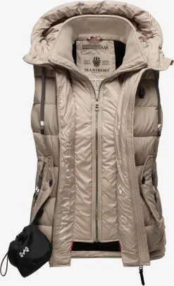 Marikoo Bodywarmers Bodywarmer Taisaa Dames Taupe -Groot Warenhuis Marikoo 454b71b8cd92b7b324c9af0daba2ac41