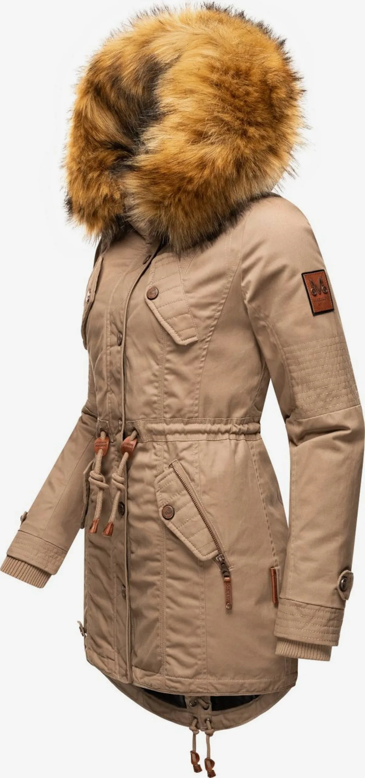 Marikoo Parkas Winterparka La Viva Dames Lichtbeige 4 Marikoo Parkas Winterparka La Viva Dames Lichtbeige - Afbeelding 2