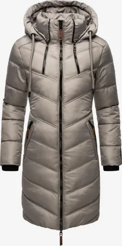 Marikoo Wintermantels Wintermantel Armasa Dames Grijs