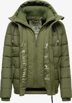 Marikoo Winterjassen Winterjas Taisaa Dames Olijfgroen -Groot Warenhuis Marikoo 4c94409ad2e68c3a4ed0db1cc544d1bf