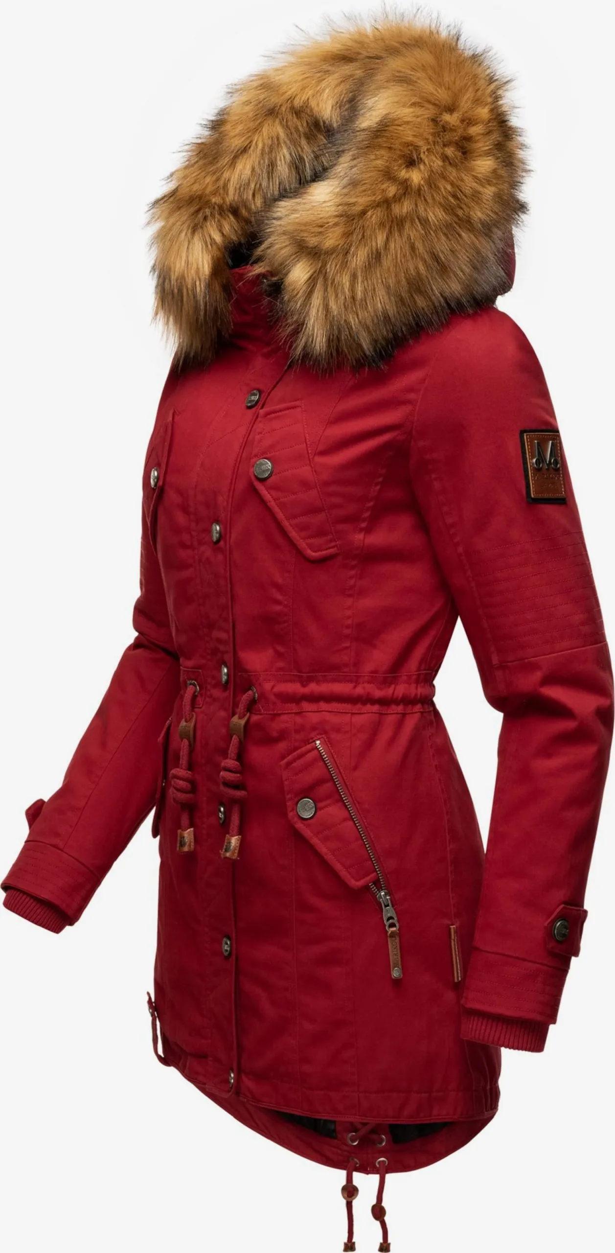 Marikoo Parkas Winterparka La Viva Dames Rood 4 Marikoo Parkas Winterparka La Viva Dames Rood - Afbeelding 2
