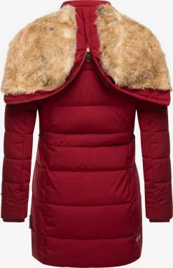 Marikoo Korte Mantels Wintermantel Dames Bloedrood -Groot Warenhuis Marikoo 4d621d5f5c718c765a3de748e0cd751c