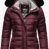 Marikoo Winterjassen Winterjas Loveleen Dames Bordeaux -Groot Warenhuis Marikoo 4f59dad1b730d7881cf0281f25eb603e