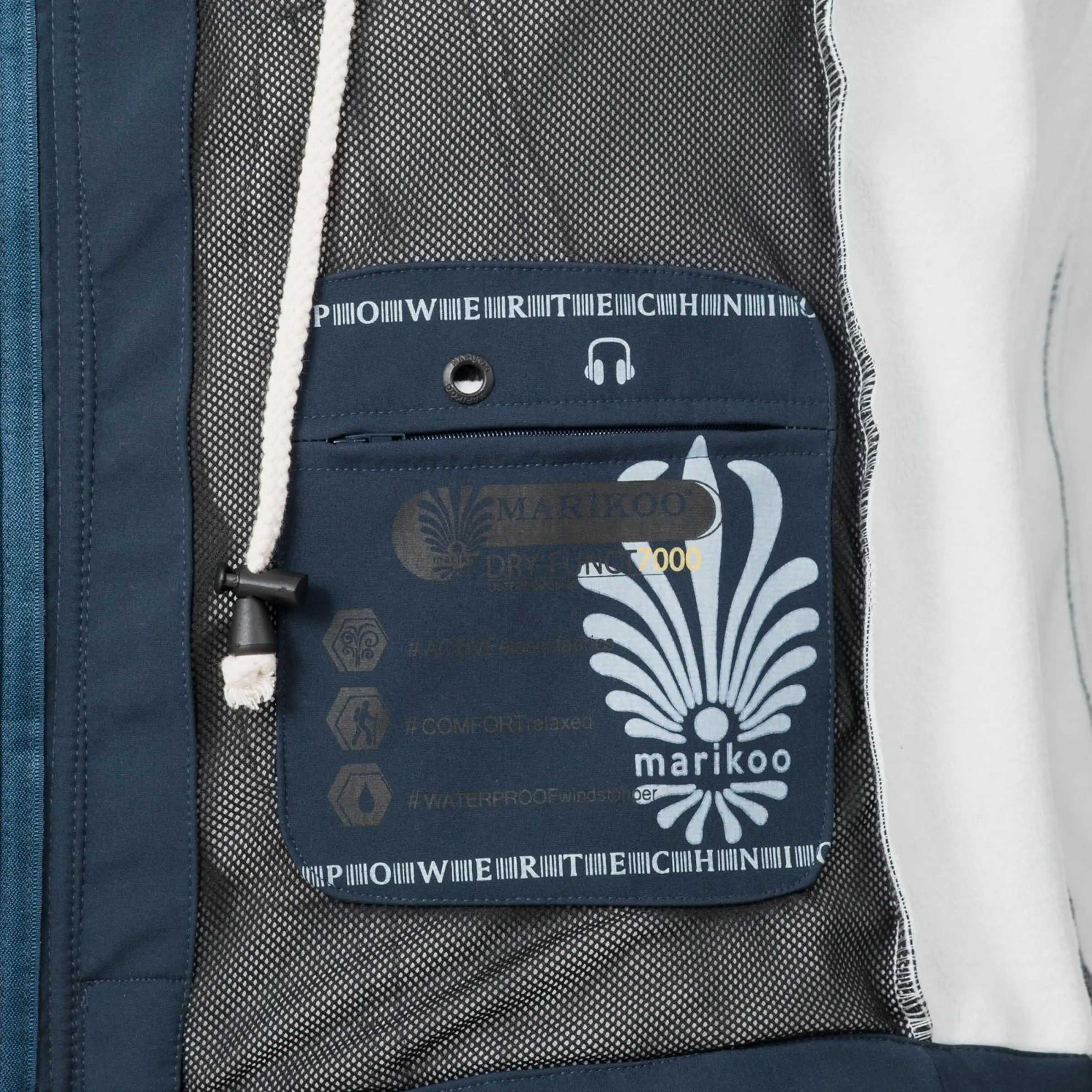 Marikoo Regenmantels Functionele Mantel Zimtzicke Dames Marine 10 Marikoo Regenmantels Functionele Mantel Zimtzicke Dames Marine - Afbeelding 8