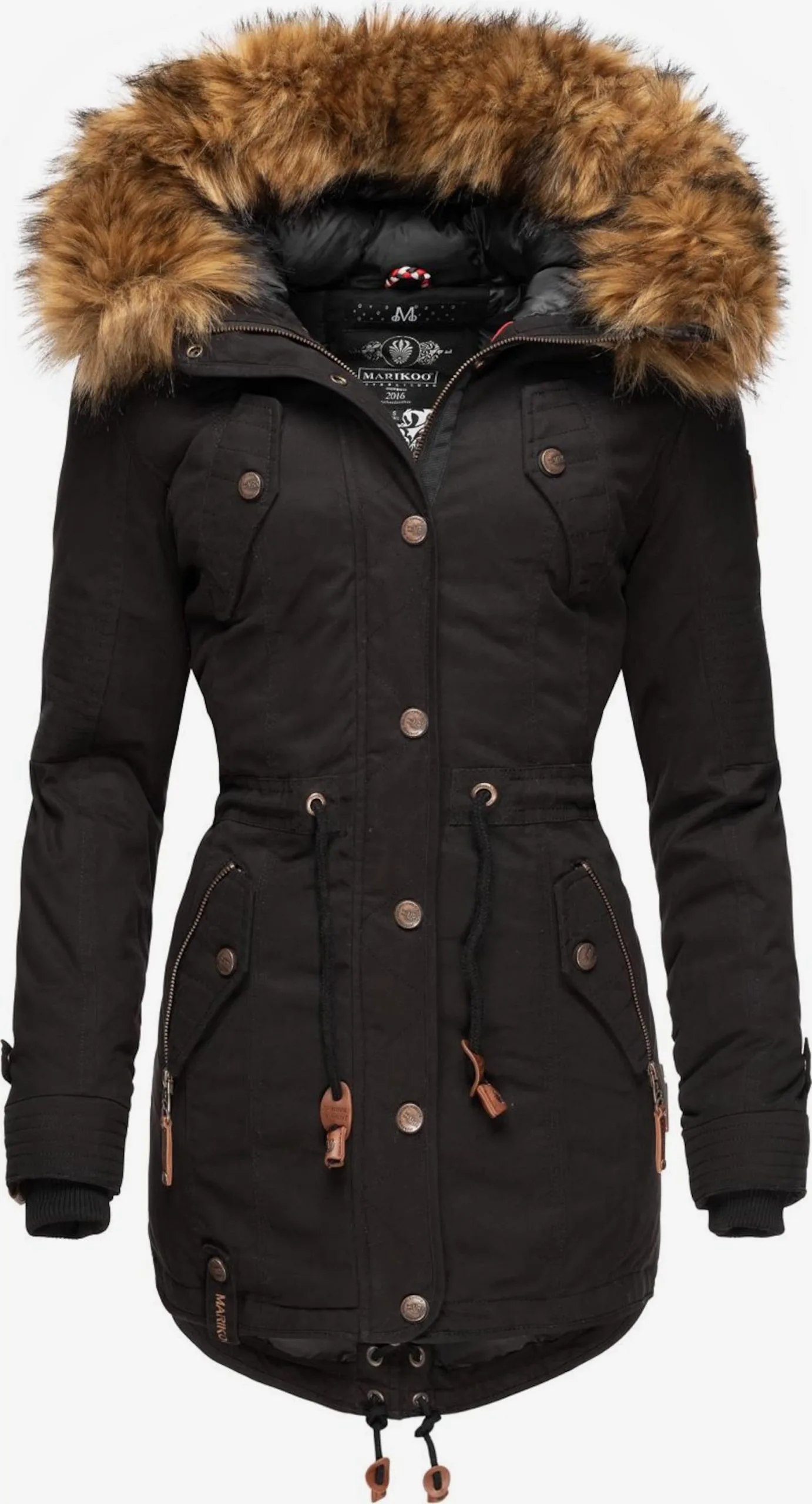 Marikoo Parkas Winterparka La Viva Dames Zwart 3 Marikoo Parkas Winterparka La Viva Dames Zwart