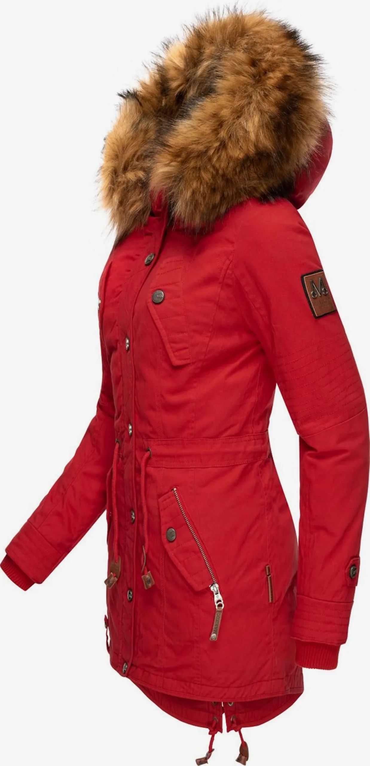 Marikoo Parkas Winterparka La Viva Dames Lichtrood 4 Marikoo Parkas Winterparka La Viva Dames Lichtrood - Afbeelding 2