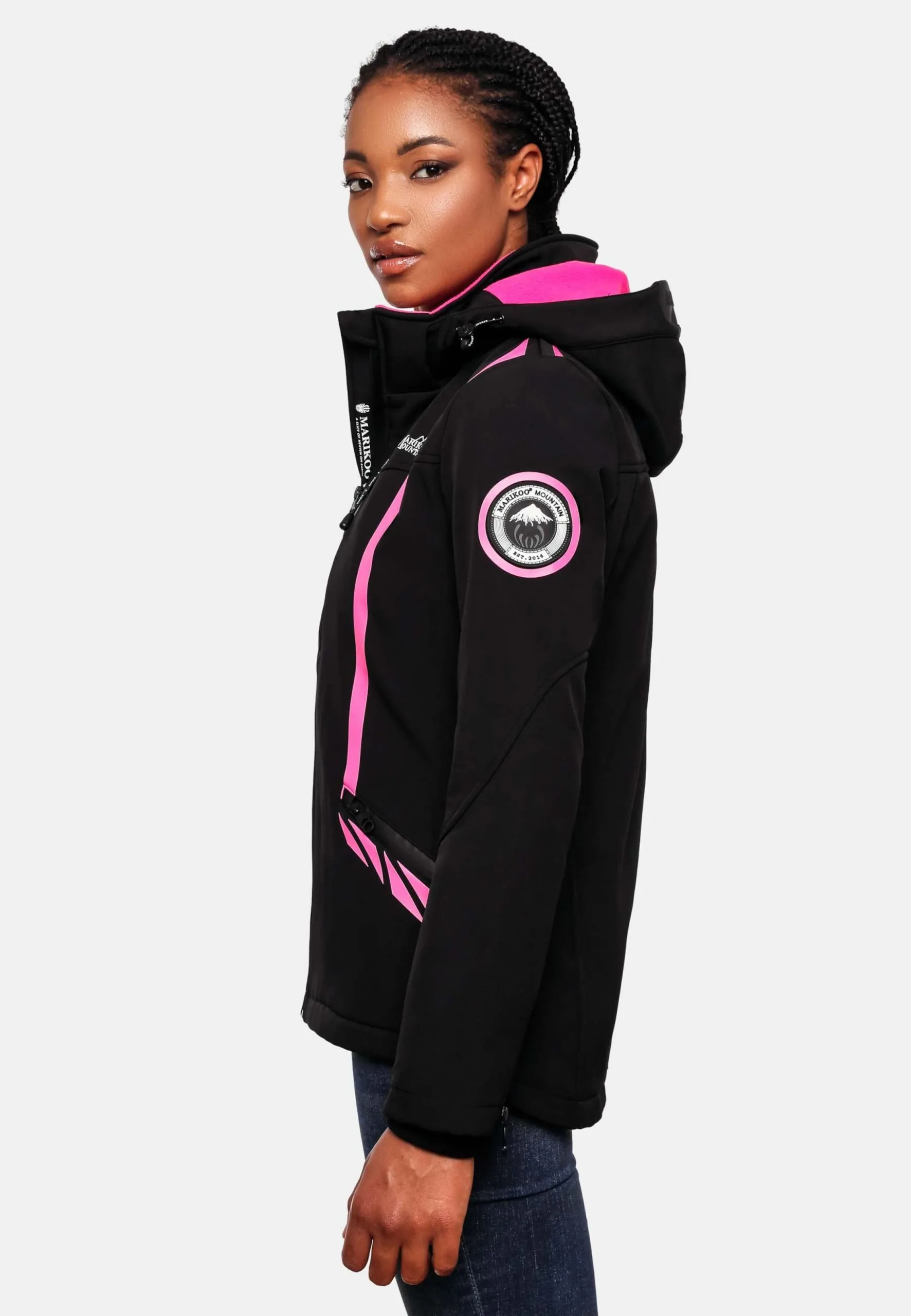 Marikoo Winterjassen Winterjas Dames Zwart 9 Marikoo Winterjassen Winterjas Dames Zwart - Afbeelding 7