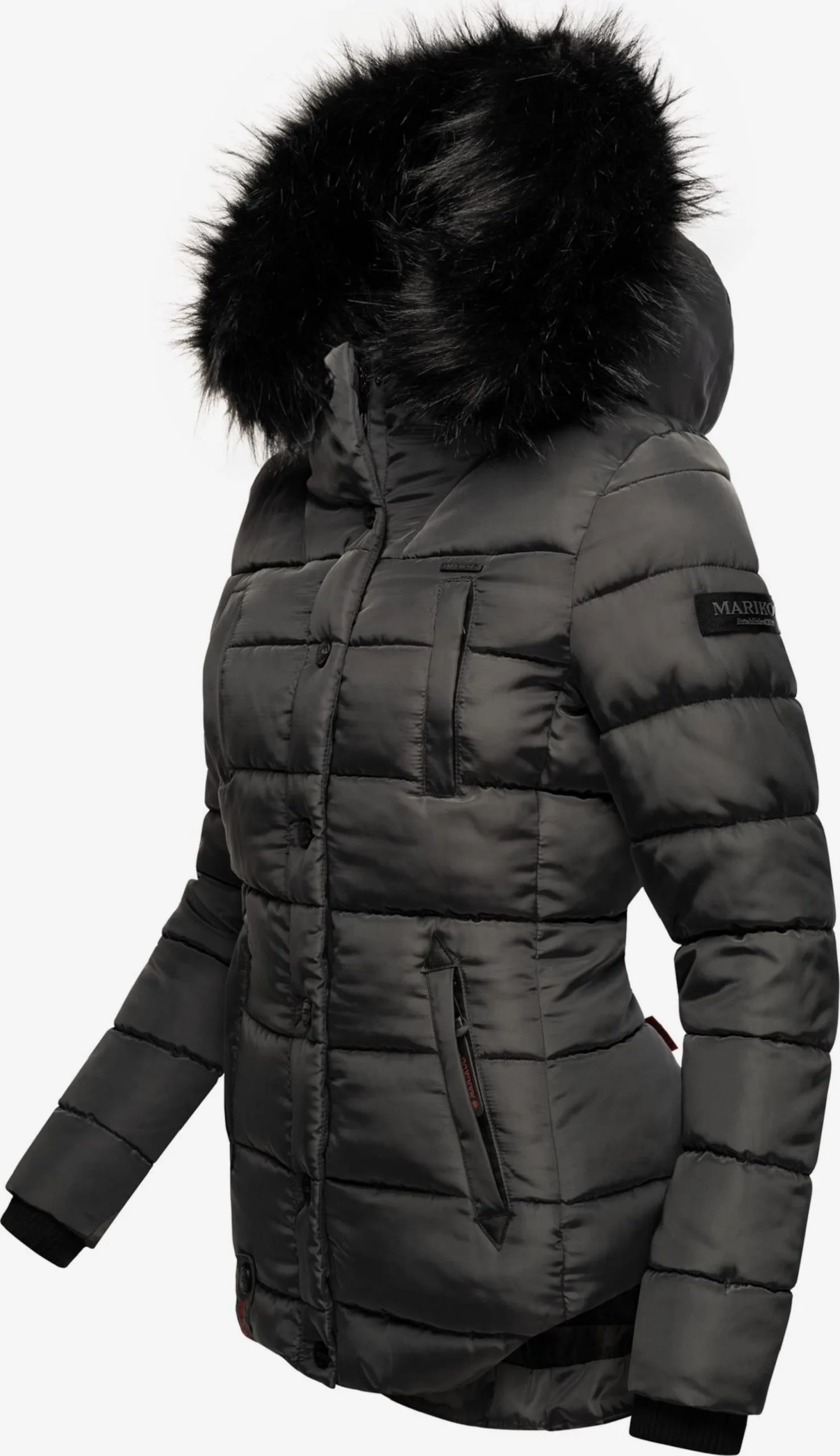 Marikoo Winterjassen Winterjas Lotusblüte Dames Aardetinten 4 Marikoo Winterjassen Winterjas Lotusblüte Dames Aardetinten - Afbeelding 2