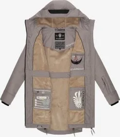Marikoo Parkas Tussenparka Dames Stone Grey -Groot Warenhuis Marikoo 5f142da339a938e59ff5ebfd5296e299