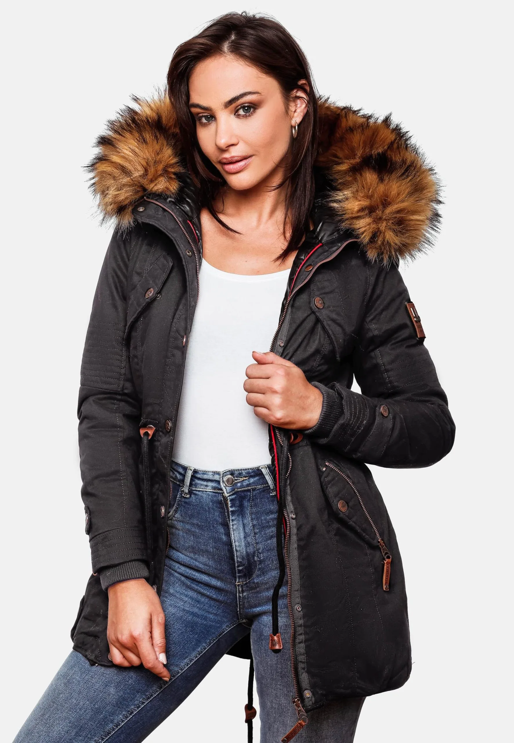 Marikoo Parkas Winterparka La Viva Dames Zwart 11 Marikoo Parkas Winterparka La Viva Dames Zwart - Afbeelding 9