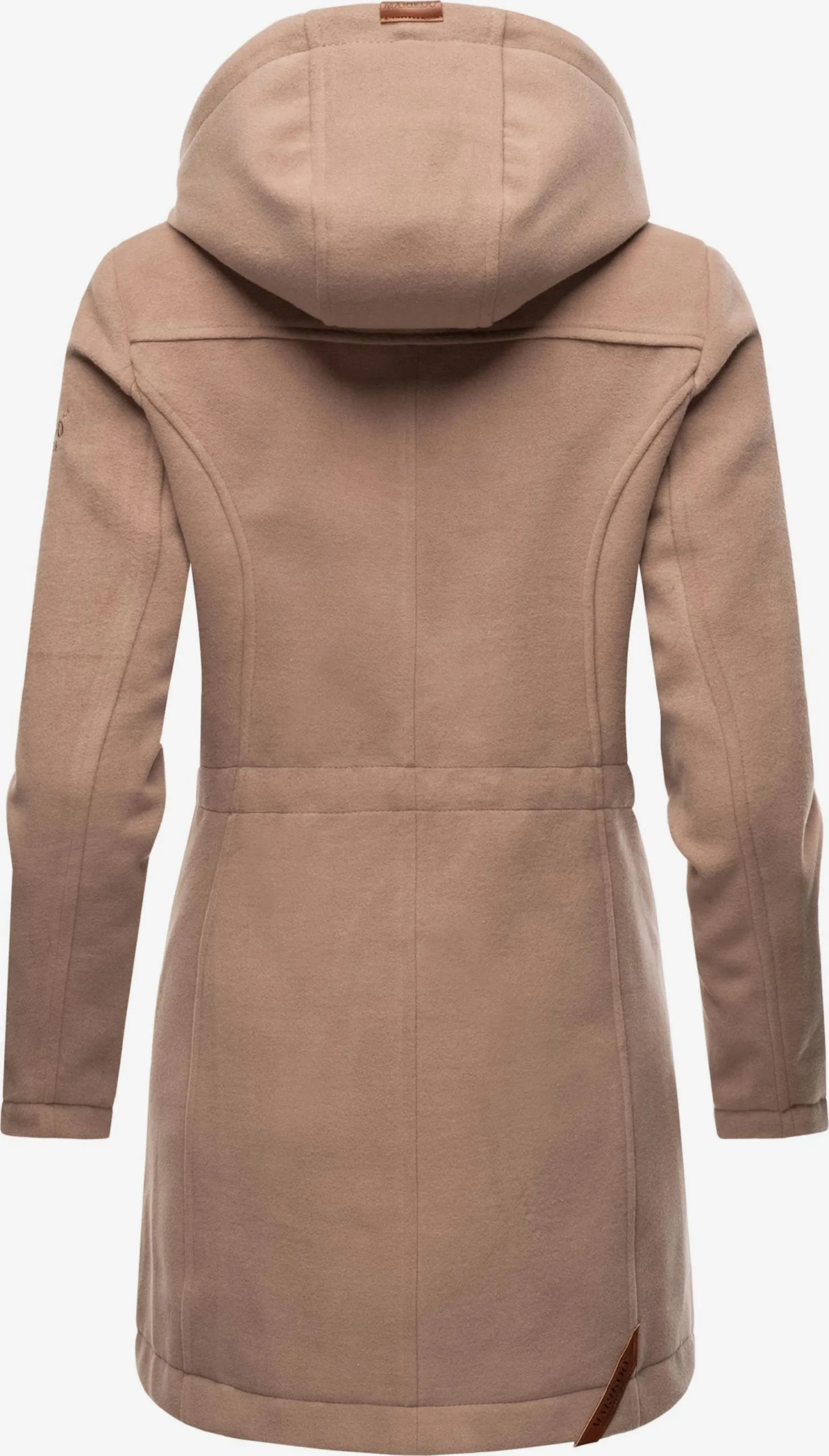 Marikoo Wintermantels Wintermantel Dames Lichtbruin 5 Marikoo Wintermantels Wintermantel Dames Lichtbruin - Afbeelding 3