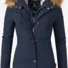 Marikoo Parkas Winterparka Akira Dames Nachtblauw