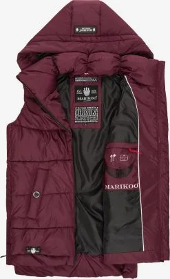 Marikoo Bodywarmers Bodywarmer Zarinaa Dames Bordeaux -Groot Warenhuis Marikoo 675d0ebc07ec19f07cc3579c8bfed0ec