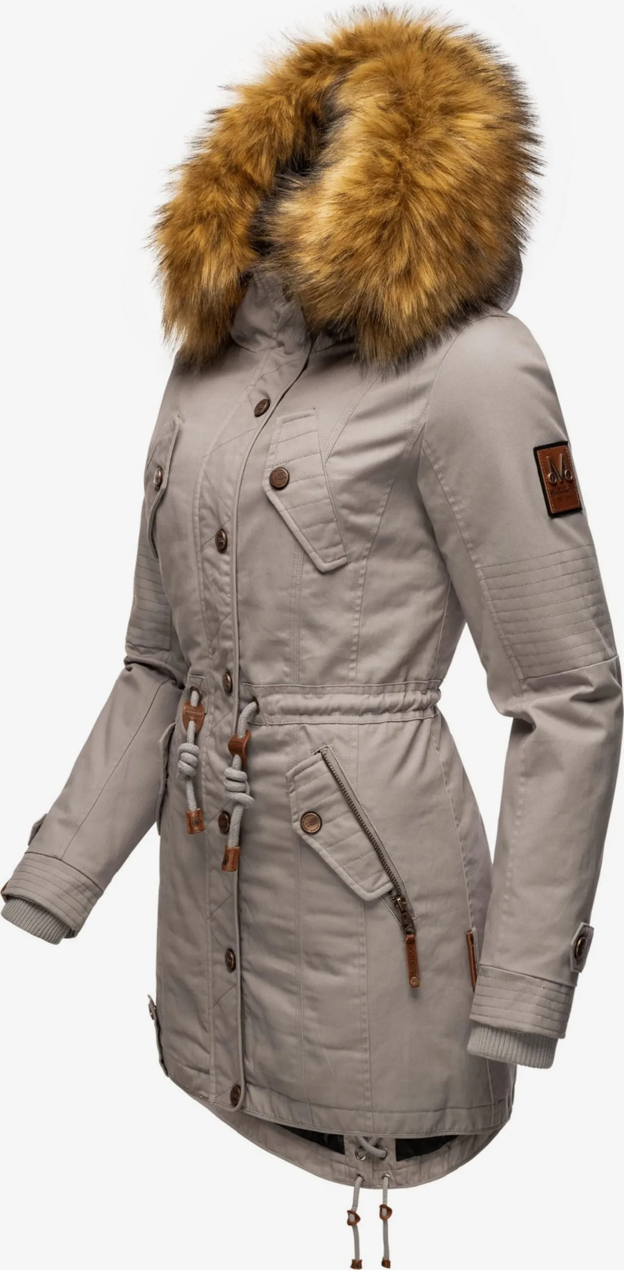 Marikoo Parkas Winterparka La Viva Dames Grijs 4 Marikoo Parkas Winterparka La Viva Dames Grijs - Afbeelding 2