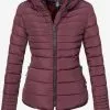 Marikoo Winterjassen Winterjas Amber Dames Wijnrood -Groot Warenhuis Marikoo 6c5a27992a4d4bcfd020f799fcf51967