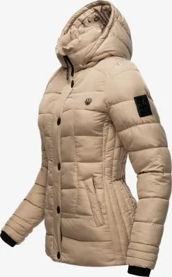 Marikoo Winterjassen Winterjas Qesra Dames Lichtbruin -Groot Warenhuis Marikoo 7084ad45e114df7af9574f3a8b8fa49b