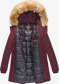 Marikoo Parkas Winterparka Karmaa Dames Wijnrood -Groot Warenhuis Marikoo 71de2be0ee5e613dd91f6b06871dda7b