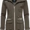 Marikoo Outdoor Jassen Functionele Jas Ulissaa Dames Grijs / Aardetinten