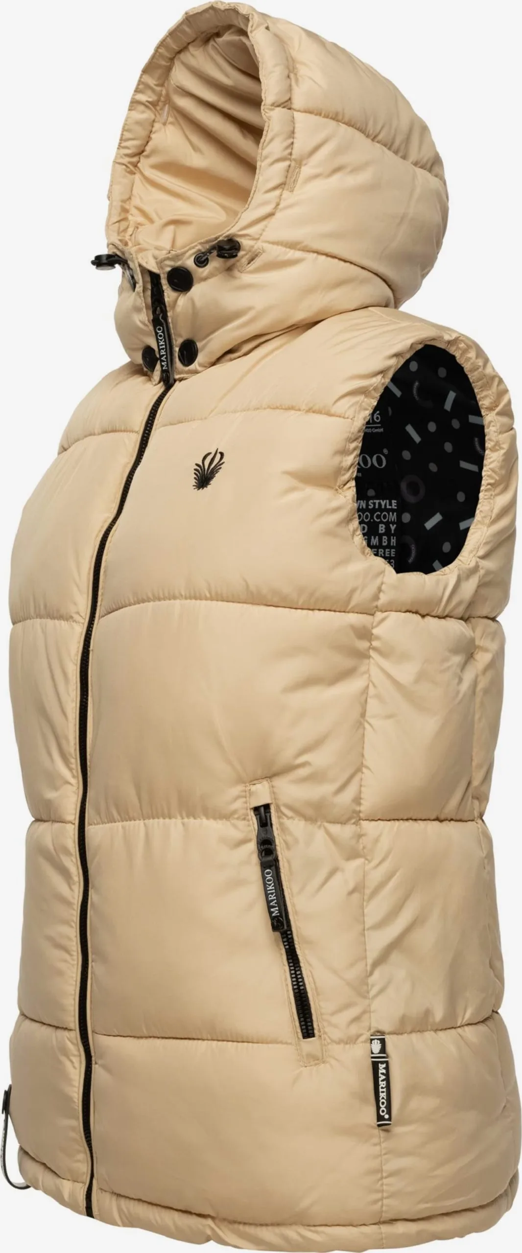 Marikoo Bodywarmers Bodywarmer Eisflöckchen Dames Beige 3 Marikoo Bodywarmers Bodywarmer Eisflöckchen Dames Beige