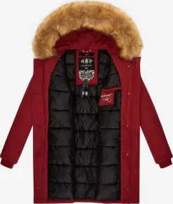 Marikoo Parkas Winterparka Karmaa Dames Rood / Bloedrood -Groot Warenhuis Marikoo 7c7f072a50b0ddbfc7a2e4a6f24110da