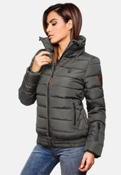 Marikoo Winterjassen Winterjas Poison Dames Grafiet -Groot Warenhuis Marikoo 8cc085a7ae0f43b9ec2f814287a4e767