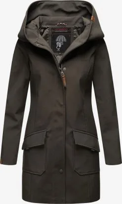 Marikoo Regenmantels Functionele Mantel Mayleen Dames Bruin