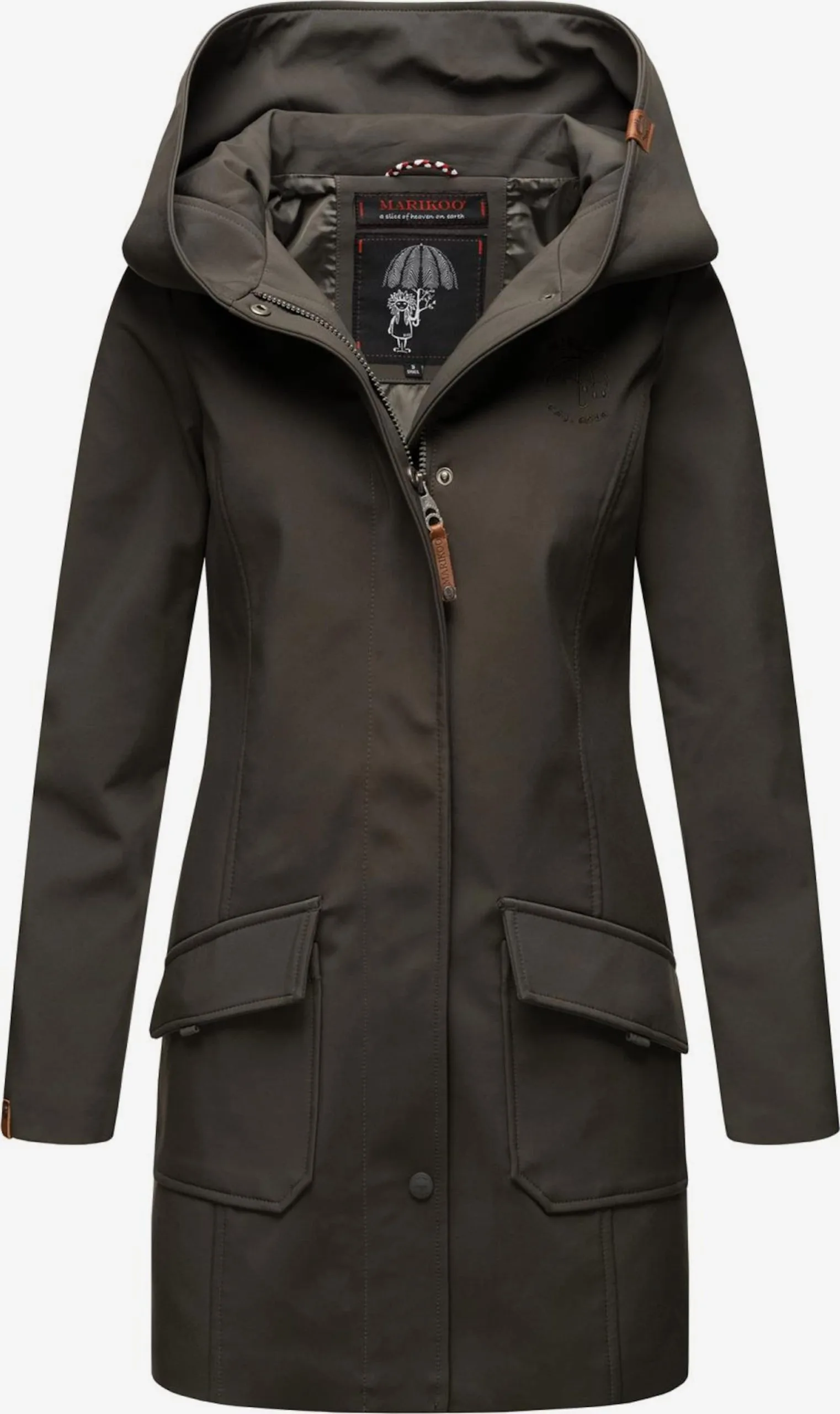 Marikoo Regenmantels Functionele Mantel Mayleen Dames Bruin 3 Marikoo Regenmantels Functionele Mantel Mayleen Dames Bruin