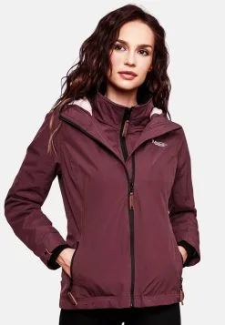 Marikoo Outdoor Jassen Functionele Jas Erdbeere Dames Wijnrood -Groot Warenhuis Marikoo 8dab0da81ffe5dcc6f79ac47b53e981c