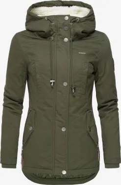 Marikoo Winterjassen Winterjas Bikoo Dames Kaki