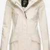 Marikoo Regenmantels Functionele Mantel Mayleen Dames Offwhite