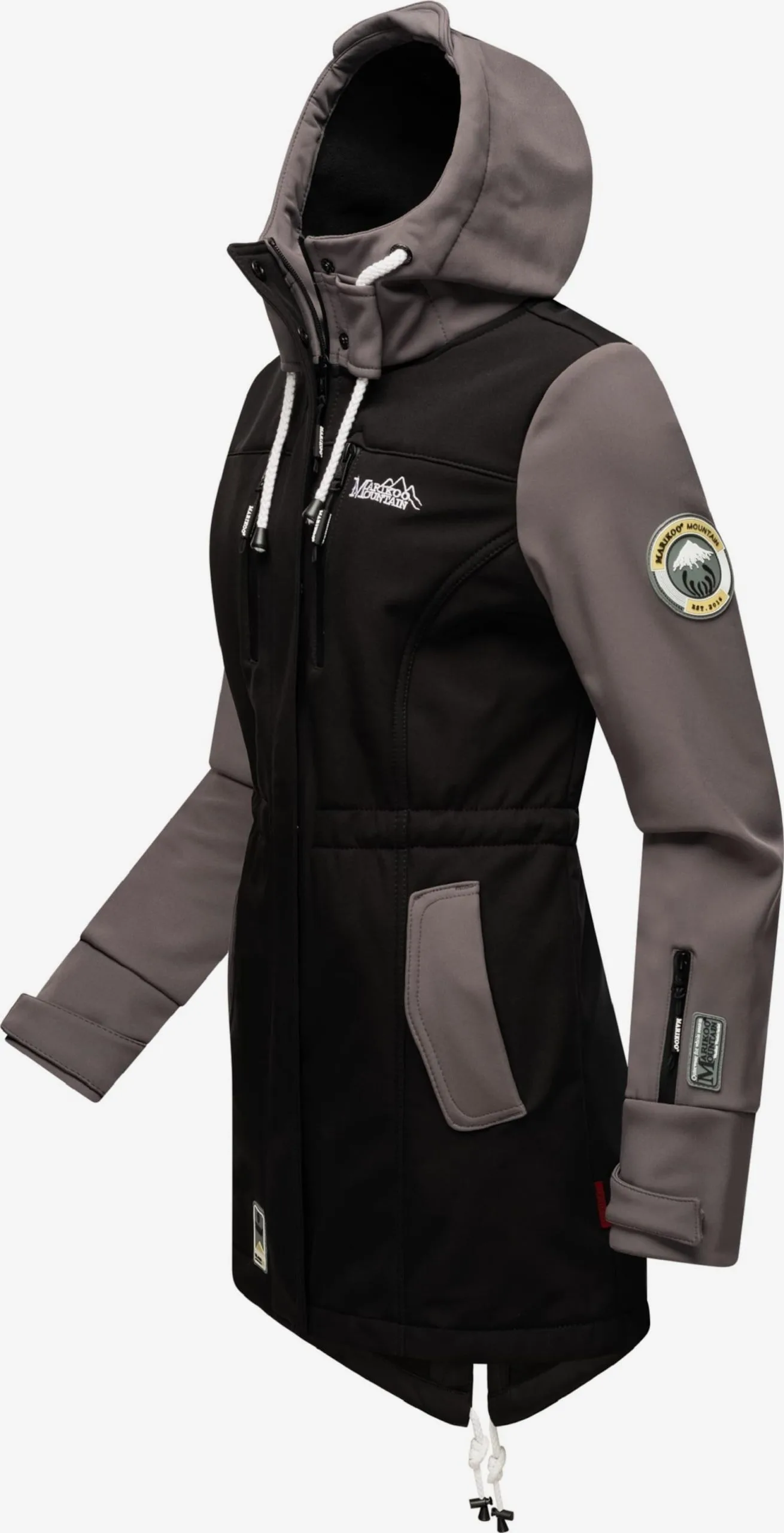 Marikoo Regenmantels Functionele Mantel Zimtzicke Dames Taupe 4 Marikoo Regenmantels Functionele Mantel Zimtzicke Dames Taupe - Afbeelding 2