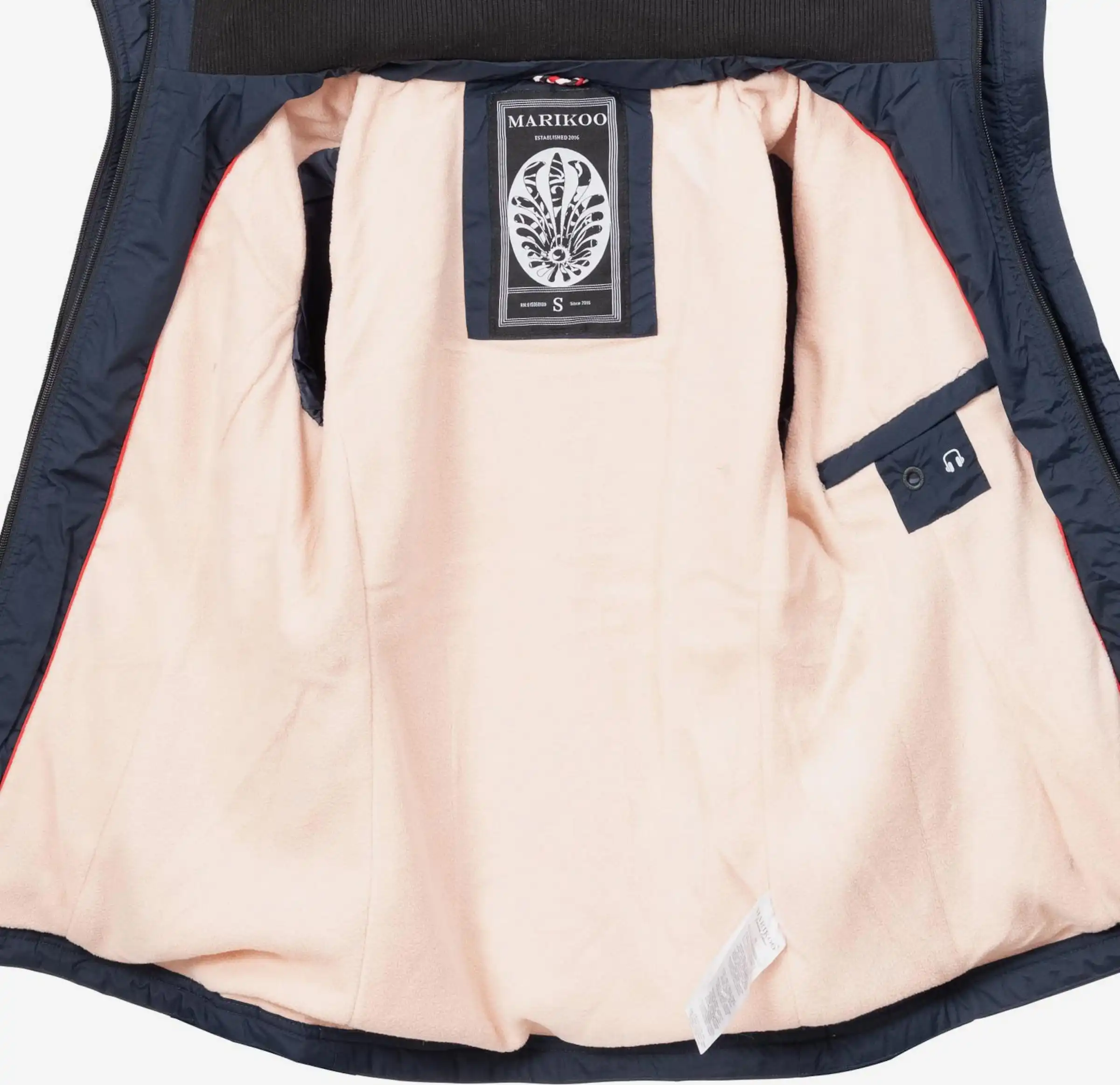 Marikoo Outdoor Jassen Functionele Jas Erdbeere Dames Navy 6 Marikoo Outdoor Jassen Functionele Jas Erdbeere Dames Navy - Afbeelding 4